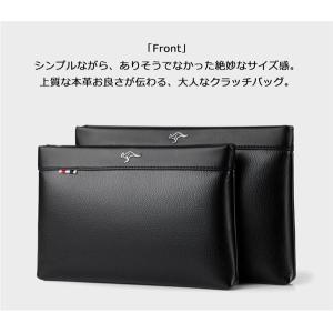 送料無料 クラッチバッグ メンズ 本革 ブラン...の詳細画像3