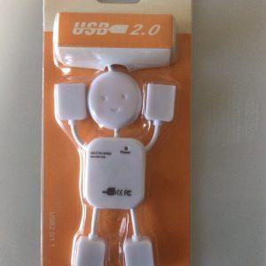 人型４ポートＵＳＢハブ