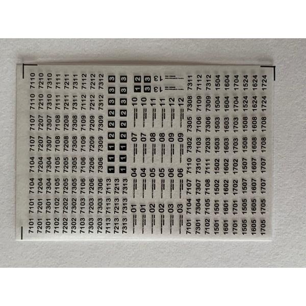 東急新7000系車番インレタ