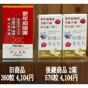 旧商品ケンプ丸360粒の後継商品 和漢のきもち288粒×2箱