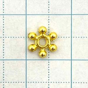 サービス品 メタルビーズ 10個セット ゴール...の詳細画像1