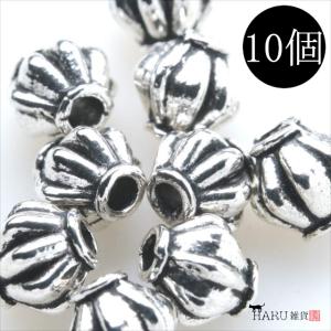 メタルビーズ 10個セット f2 ボール 樽状 ...の商品画像