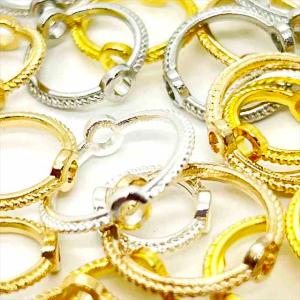 ビーズフレーム 通し穴 リング 20個セット ...の詳細画像1