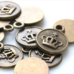 金古美 チャーム 1個 王冠 クラウン アンテ...の詳細画像3