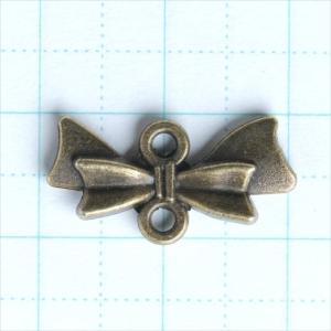 金古美 チャーム 1個 リボン カン×2 コネ...の詳細画像1