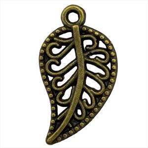 チャーム 透かし リーフ 小さめ 葉っぱ 枯れ...の詳細画像3