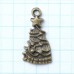 金古美 チャーム 1個 クリスマスツリー 木 ...の詳細画像1
