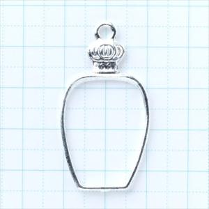 レジン空枠 ホワイトシルバー 1枚 ts32 ...の詳細画像1