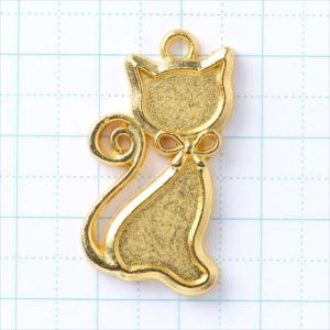 ミール皿 1枚 猫 ネコ g70 ゴールド 金...の詳細画像1