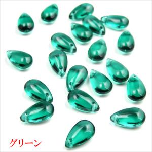 しずく ガラスビーズ トップホール 14mm×...の詳細画像2