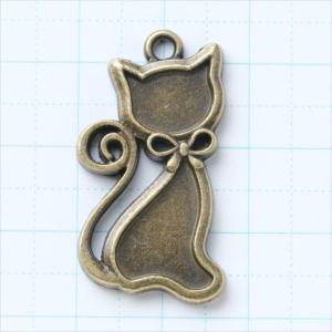 ミール皿 1枚 猫 ネコ a70 アンティーク...の詳細画像1