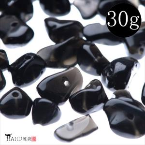 さざれ石 オニキス 30g 穴あり ビーズ 天然石 細石 ストーン 浄化 風水 黒瑪瑙 メノウ ブラック ネックレス イヤリング ハンドメイド アクセサリー パーツ T-026