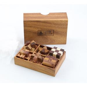 ウッドパズル6個セット 高難易度パズル 組み立てパズル 木製パズル 知育パズル 知恵の輪 (ロックス...