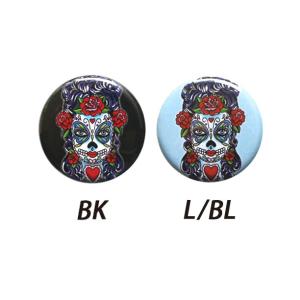 ★ネコポス対応★ SUNNY BUICK BUTTERFLY EYES SUGAR SKULL BUTTON / サニービューイック バタフライ アイ シュガー スカル ボタン / 缶バッチ｜harvestmarket