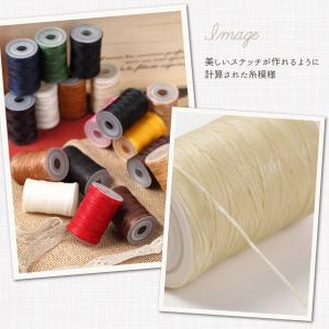 レザークラフト 糸 蝋引き糸 手縫い ろうびき...の詳細画像3