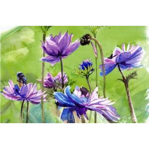 絵画 北欧 インテリア ANEMONE アネモネ アートポスター モダン 花