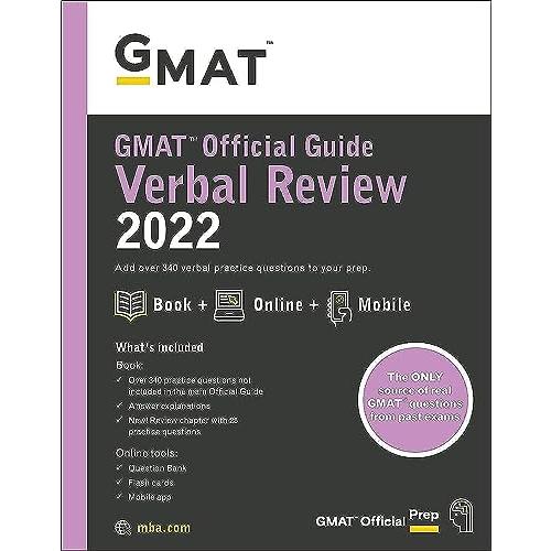 GMAT Official Guide Verbal Review 2022: Book + Onl...