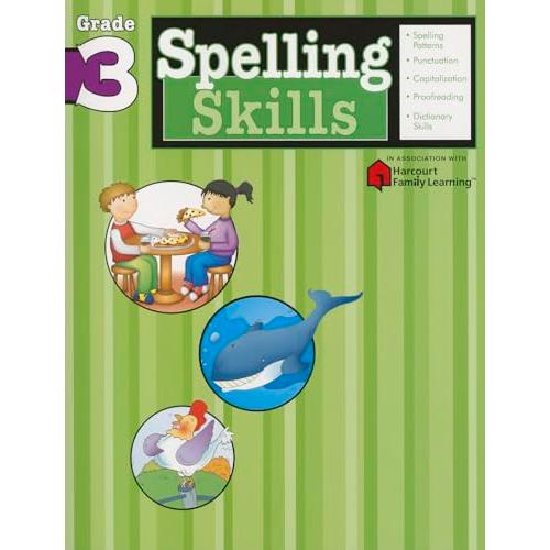 Spelling Skills: Grade 3 (Flash Kids Harcourt Fami...