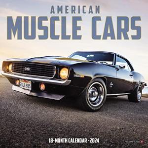 American Muscle Cars 2024 7 X 7 Mini Wall Calendar【並行輸入品】｜has-international