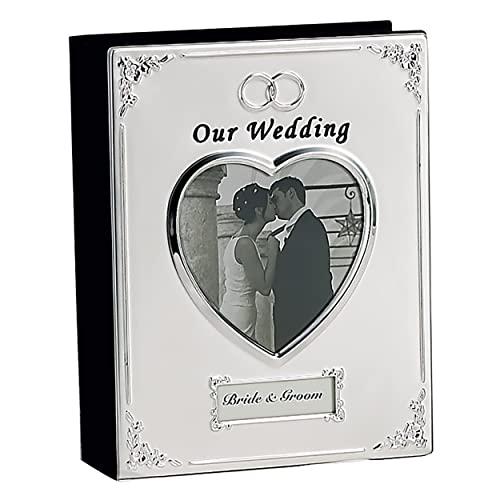 Silver-plated Our Wedding Photo Album - Engravable...