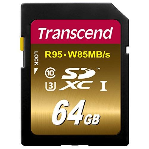 旧モデル Transcend SDXCカード 64GB UHS-I U3対応 (最大読込速度95MB...