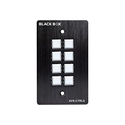 ブラックボックス ウォールプレート コントロールパネル - RS-232、8ボタン【並行輸入品】