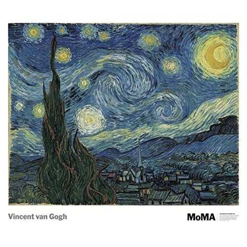 The Starry Night by Vincent Van Gogh Painting印刷【並行...