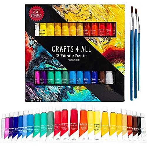 Crafts 4 All 水彩絵具 24色セット【並行輸入品】