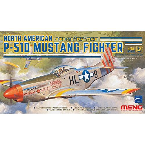 モンモデル 1/48 ノースアメリカン P-51D マスタング戦闘機 プラモデル MENLS-006...