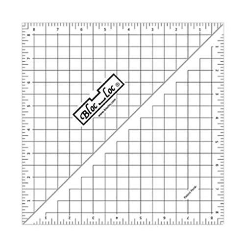 Bloc Loc 22cm Half Square Triangle Ruler, Acrylic ...