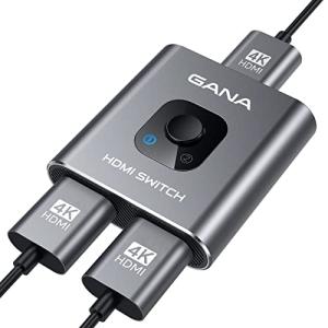 HDMI切替器、GANA HDMI分配器 双向セレクター １入力２出力/２入力１出力 4K/3D/1...