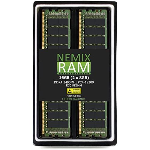 NEMIX RAM 16GB (2x8GB) DDR4-2400MHz PC4-19200 ECC ...