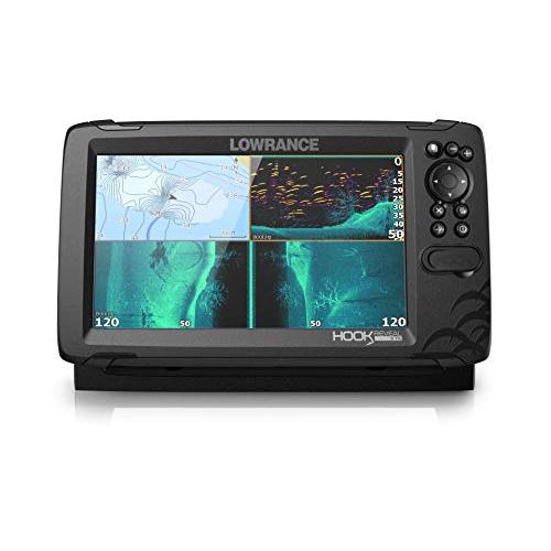 Lowrance HOOK Reveal 9 TripleShot 9インチ 魚群探知機 トランスデ...