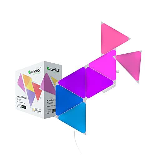 Nanoleaf Shapes WiFiとスレッド スマートRGBW 16M+ カラーLED 調光機...