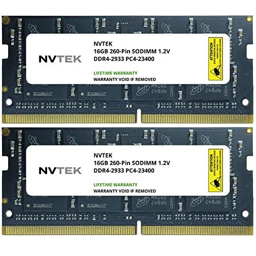 NVTEK 32GB (2x16GB) DDR4-2933 PC4-23400 SODIMM ノート...
