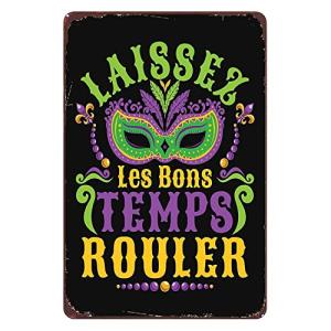 ヴィンテージ Laissez Les Bons Temps Rouler Mardi Gras 看板 ウォールアート装飾 Let The Good Times Roll メタル 【並行輸入品】の商品画像
