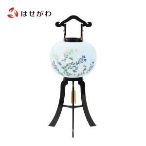 盆提灯 お盆 提灯 回転灯 お供え 新盆 初盆 ギフト 新型 シンプル 新盆御見舞 贈答用 「回転 11号 松印 黒塗青菊 7712」 お仏壇のはせがわ
