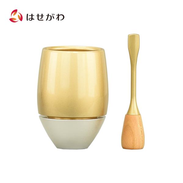 おリン 仏具 仏壇用品 モダン コンパクト リンセット 手元供養「リン Bicolo ビコロ 金 ×...