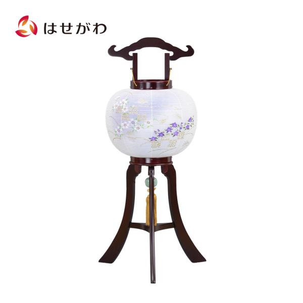 盆提灯 絹 二重 木製 新盆 初盆 お盆飾り ギフト 新盆御見舞 贈答用 モダン お供え 床置き 「...