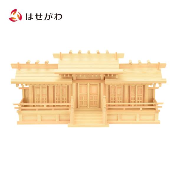 神棚 ひのき 五社宮 日本製 国産 神社 神殿 「屋根違い五社 唐戸」 お仏壇のはせがわ
