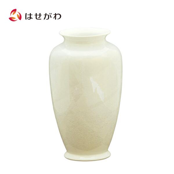 仏壇 仏具 九谷焼 花立 お盆 盆提灯 提灯 お彼岸 法事 「花瓶 銀彩ホワイト 8号（高さ25ｃｍ...
