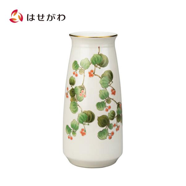 仏壇 仏具 九谷焼 花立 お盆 盆提灯 提灯 お彼岸 法事 「花瓶 サンキライ 8号（高さ25ｃｍ）...