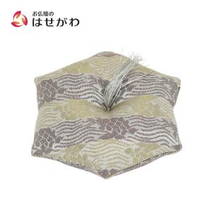 りん布団 おりん 座布団 リン布団 西陣織「新名物裂 リン布団 中 銀ネズ 荒磯紋」お仏壇のはせがわ｜仏壇・位牌・線香-お仏壇のはせがわ