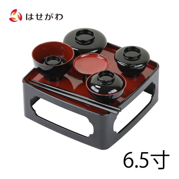 仏具 御膳 霊供膳 お供え お膳 お椀 お盆 盆提灯 提灯 お彼岸 法事 「御霊具膳 PC 黒内朱 ...