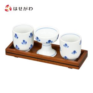 お仏壇のはせがわ 花立 仏具 花瓶 陶器「花立 青地 金蓮 4.5」お仏壇の