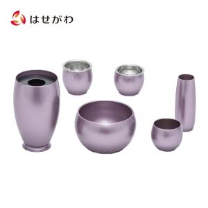 お仏壇のはせがわ 仏具 小物 仏具セット モダン ミニ「六具足 ルフラ