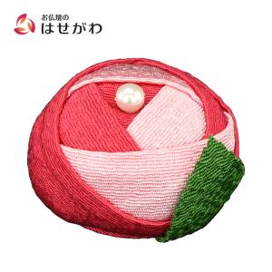 お供え かわいい 花 ちりめん コンパクト 贈答用 お盆 お彼岸 仏壇 仏具 「甘美2 香の花 ばら 赤」 お仏壇のはせがわ