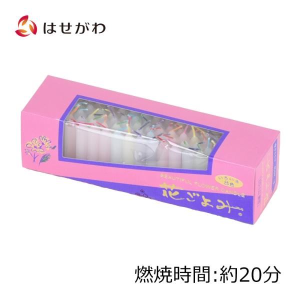 キャンドル ろうそく 「ローソク 花ごよみ 20分 太」 お仏壇のはせがわ
