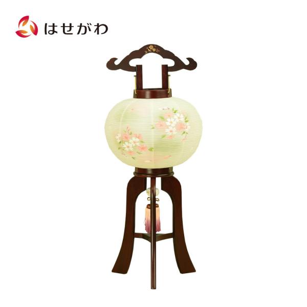 盆提灯 絹 二重 中野佑紀氏 木製 蒔絵 有田焼 新盆 初盆 提灯 桜 ギフト 新盆御見舞 贈答用 ...