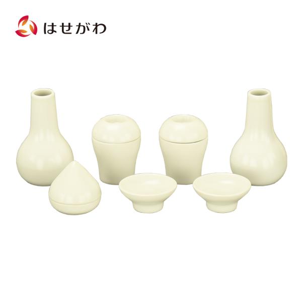 神具 セット かわいい モダン おしゃれ 波佐見焼 日本製 国産 コンパクト 榊立 水玉 平次 洗米...